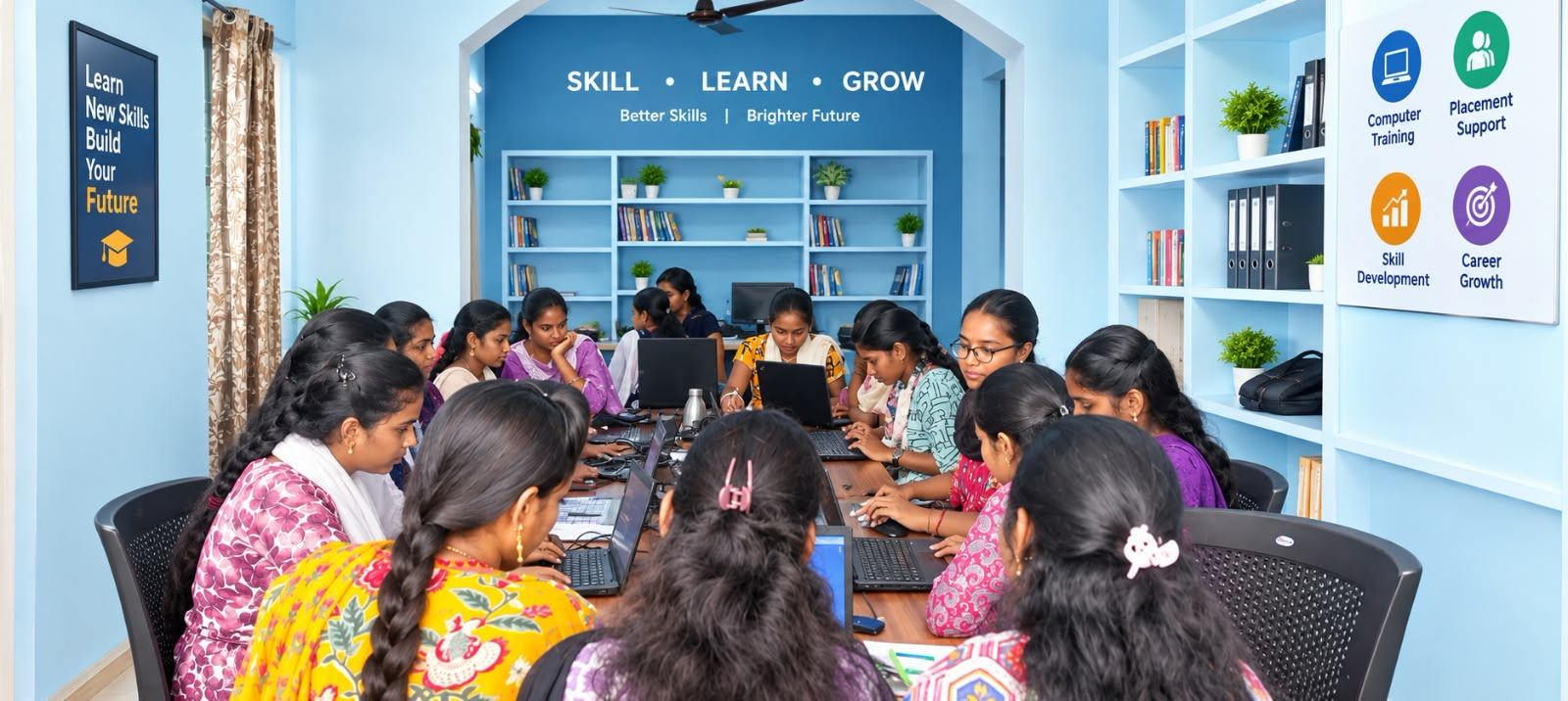 Students at NVR Institute & Technology in Vijayawada
